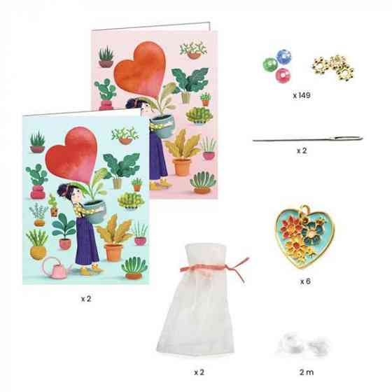 Набір для створення прикрас Djeco Браслет дружби Серце (DJ00010) Харків