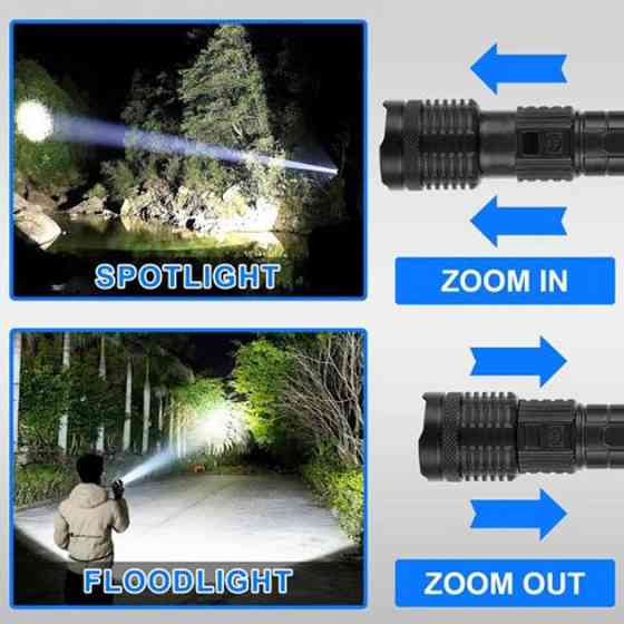 Пылевлагозащищенный ударопрочный фонарь PLD-H007, Профессиональный тактический фонарик CU-77 Львов