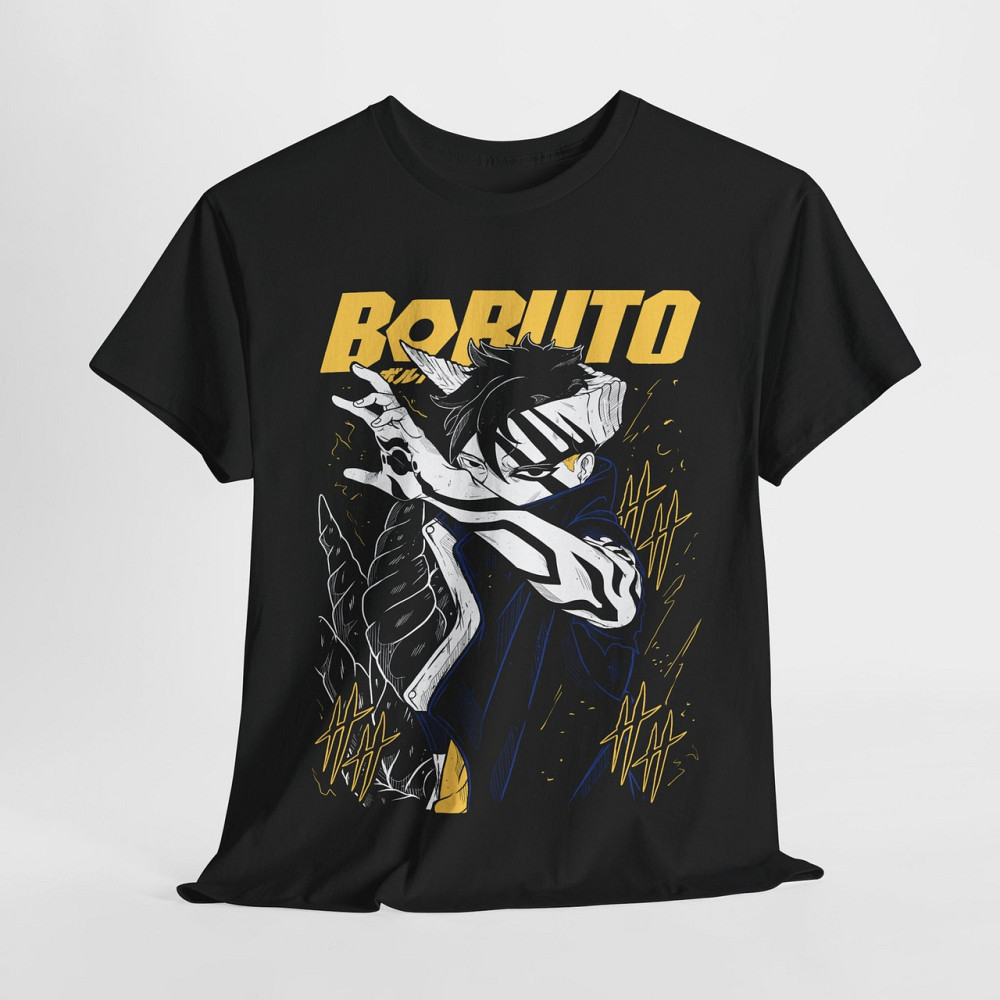 Футболка з аніме принтом Наруто оверсайз (S/M/L) Чорний AnimeJ0640 Дніпро - фото 6