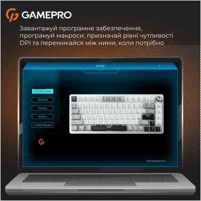 Клавиатура GamePro Genesis Silverlight MK126 USB UA Grey (MK126) Винница
