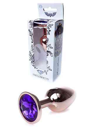 Анальная пробка -Jewellery Red Gold PLUGPurple Sex Aura Киев