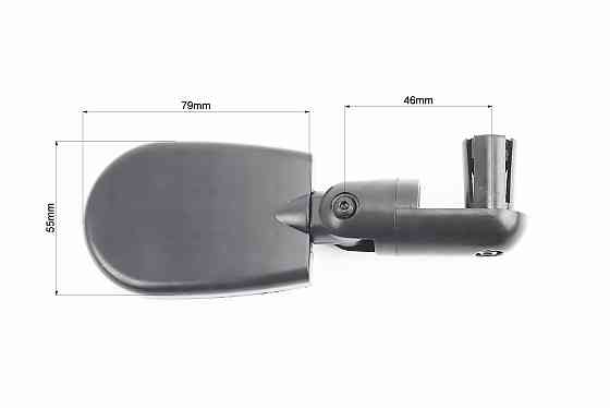 Дзеркало регульоване, кут налаштування 360°, чорне BM-101 Київ