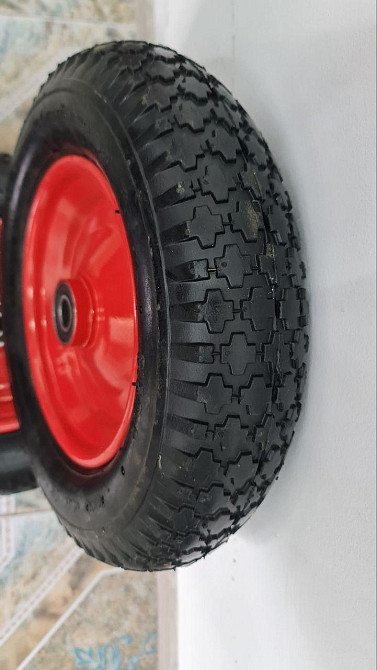 Колесо для тачки 3.50-8 Колесо для тачки садовой Колесо для тачки с осью Колесо тележки Резиновое колесо Белая Церковь - изображение 1