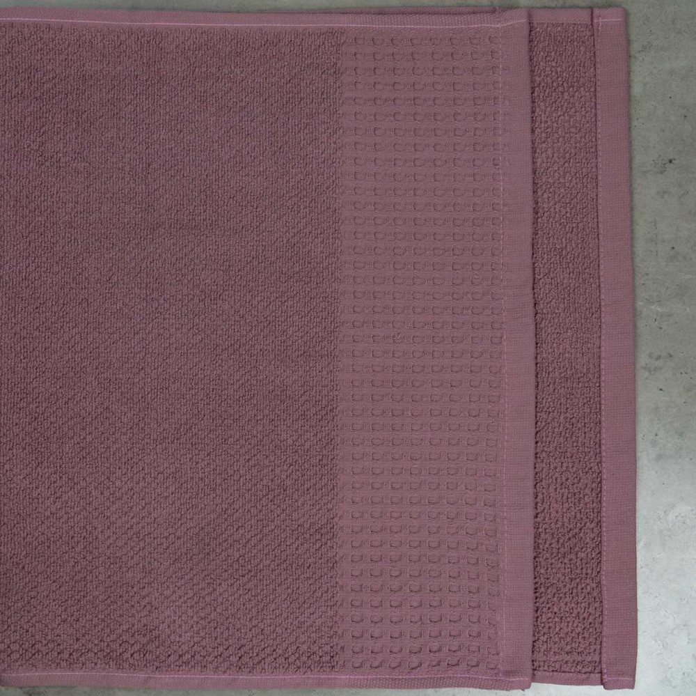 Комплект махрових рушників Вафельний Бордюр 3шт GM Textile 40х70см, 50х90см, 70х140см 450г/м2 (Виноград) Суми - фото 5