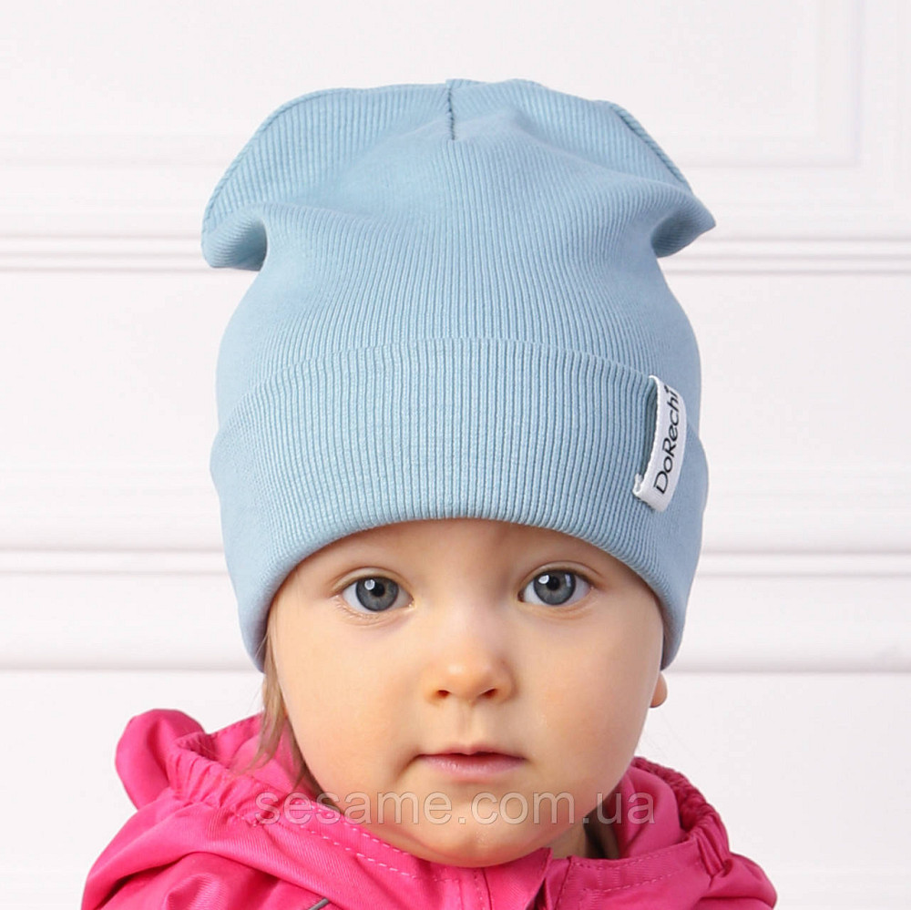 Дитяча Шапка Демісезонна Блакитна 48-52 Харків - фото 1