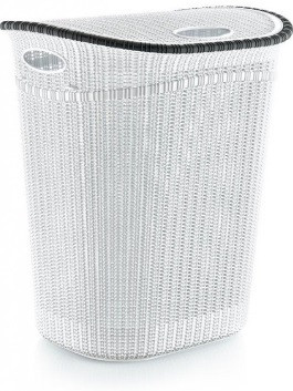 Корзина для белья PlastArt Евровязка 52 л LA-150 белая Одесса - изображение 1