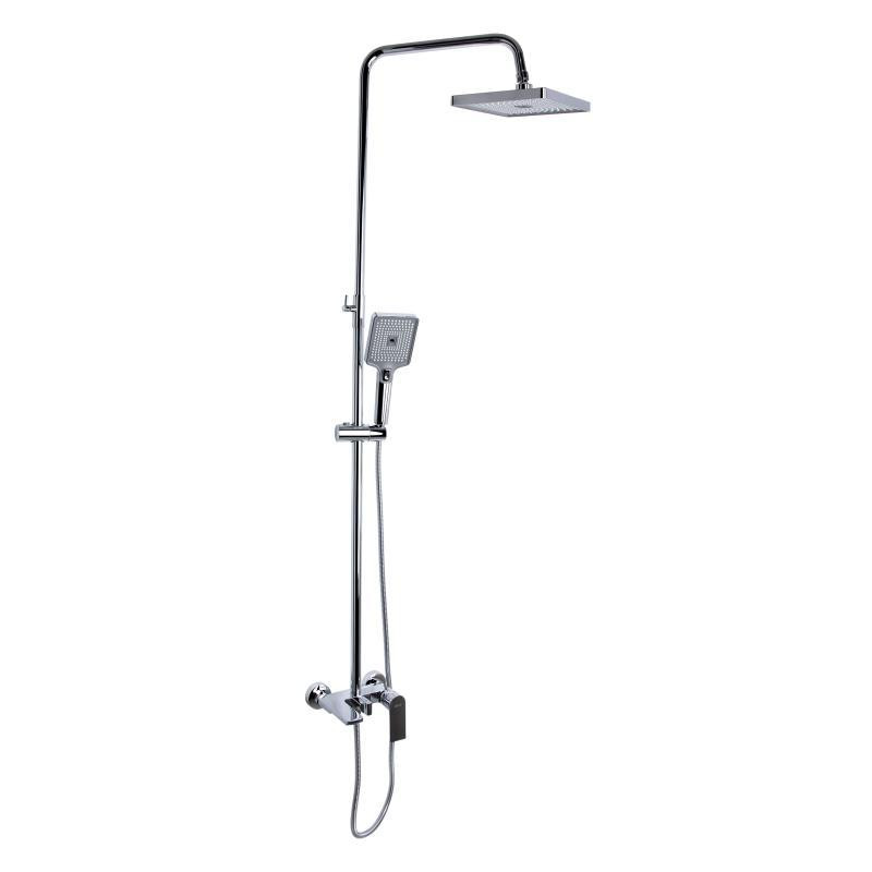 Душевая система из латуни Qtap Aries на три потребителя (с изливом) QTARI111CRM45560 Chrome Харьков - изображение 1