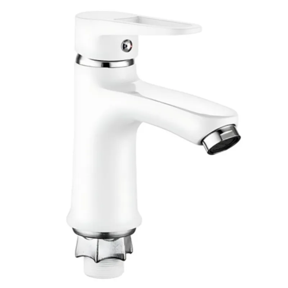 Смеситель для умывальника Mixxus Elba 001 WHITE без подвода (NUT) MI6584 Харьков