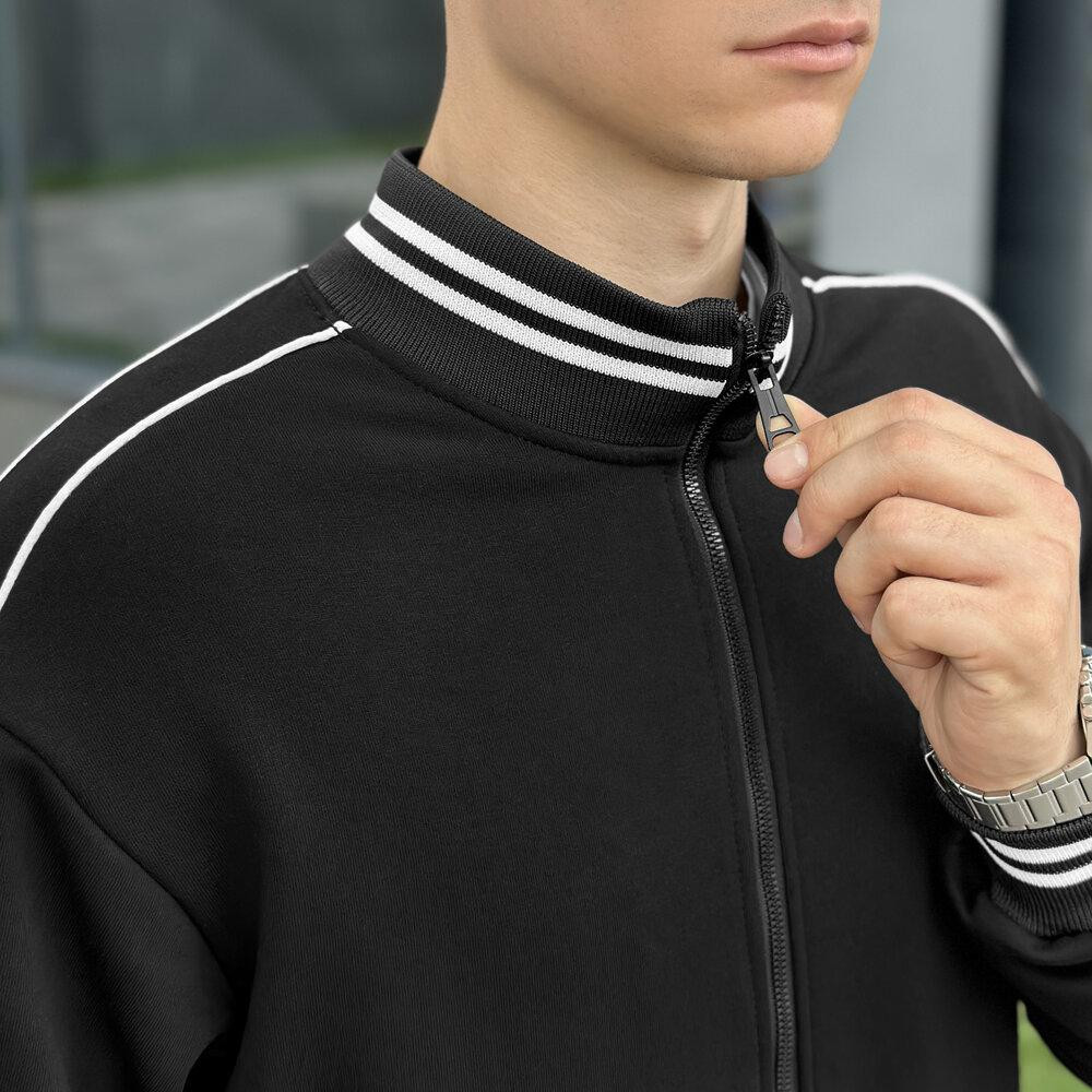 Спортивний костюм чоловічий. Чорний спортивний чоловічий костюм. Комплект штани та кофта Pobedov Ultra Київ - фото 4