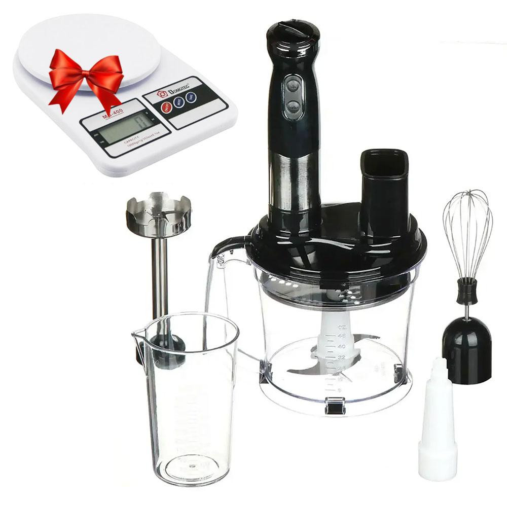 Блендер 4в1 Rainberg RB-2238 + Подарок Весы до 10кг SF-400 / Блендер с чашей / Ручной блендер измельчитель Киев - изображение 1