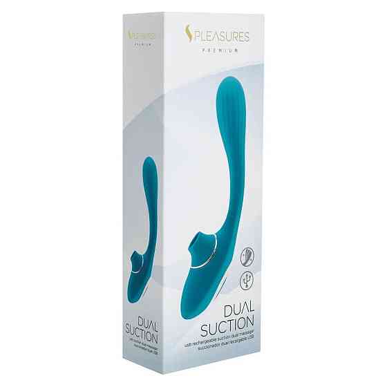 Вібратор S Pleasures Dual Suction - Turquoise Sex Aura Київ