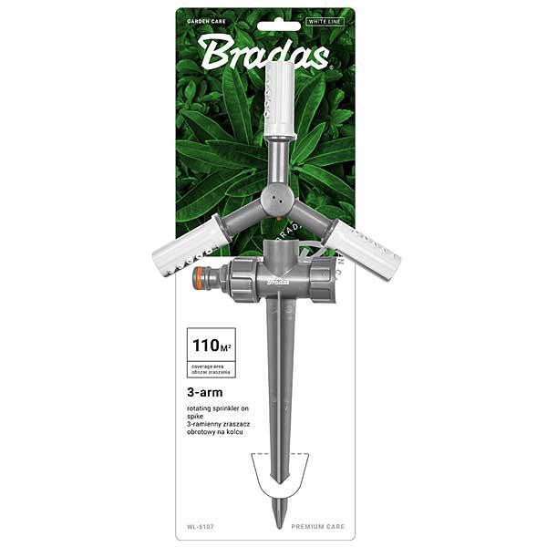 Дощувач обертовий 3-ріжковий на кілочку ø12м BRADAS Польща Одеса - фото 2