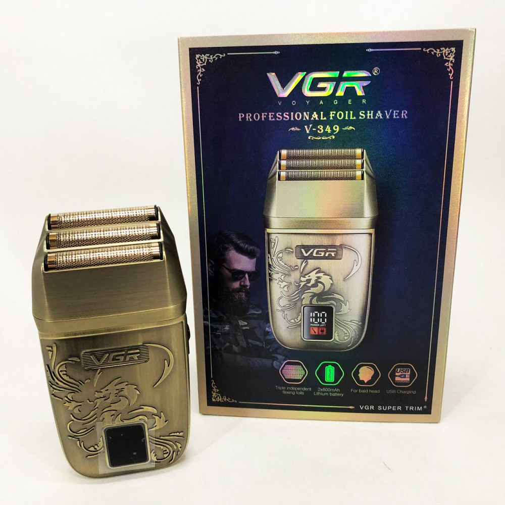 Акумуляторна бритва для гоління голови VGR, Портативна електробритва для бороди, Портативна бритва KO-77 Львів - фото 7