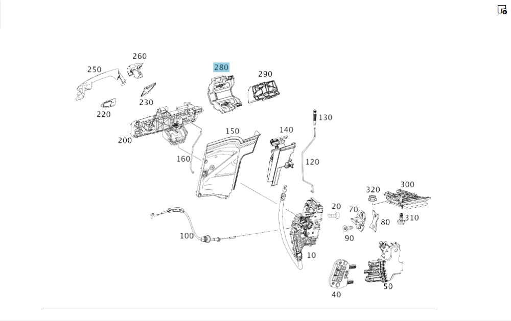 Mercedes-Benz  A1177670600 Кронштейн рами ручки передніх правих дверей CLA C117 Одесса - изображение 2