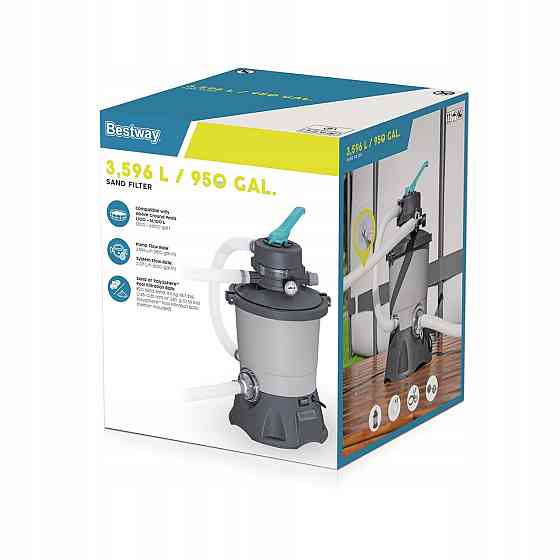 Пісочний насос для басейнів 8.5 кг 3028 л/год Bestway (58515) 85 Вт Нововолинськ