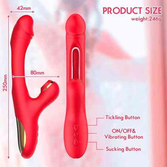 Вібратор 3в1 Pretty Love Finger Bunny 21 режим фіолетовий Вінниця