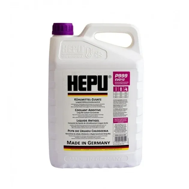 HEPU P999-EVO12-005 — Антифриз-концентрат 5L | Фіалковий | G12 EVO | Premium Longlife Ковель - фото 1