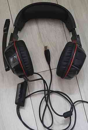 Навушники Real-El GDX-7800 Black-Red 7.1 Virtual ( наушники подсветка) Харків