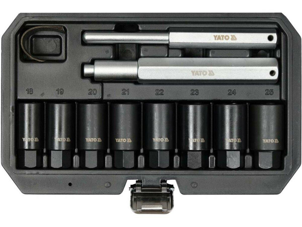 Торцеві головки ударні для колісних дисків YATO: М18- 25 мм 8 шт і 2 вибійника [5] Одеса - фото 1
