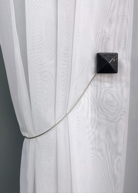 Магниты для штор и гардин Квадрат набор 2 шт Чёрный (81-133) Киев - изображение 3