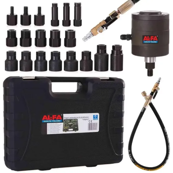 Пневматичний знімач дизельних форсунок з адаптерами та комплект для зняття пневматичної форсунки  з кейсом Al-FA  AL02654 Львів