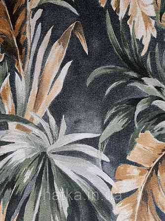Шпалери флізелінові еко Decoprint Essentials EE22530 листя пальми банана папороть зелені коричневі Київ