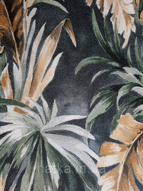 Обои флизелиновые эко Decoprint Essentials EE22530 листья пальмы банана папоротник зеленые коричневые Киев - изображение 3