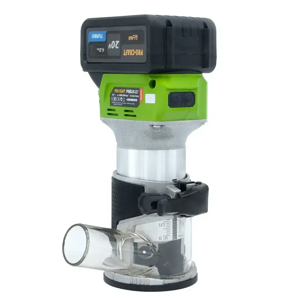 Акумуляторний фрезер для дому Procraft POB2 кромковий (окантувальний),Фрезер з акумулятором безщітковий 20 В,Акумуляторний фрезер Львів - фото 9