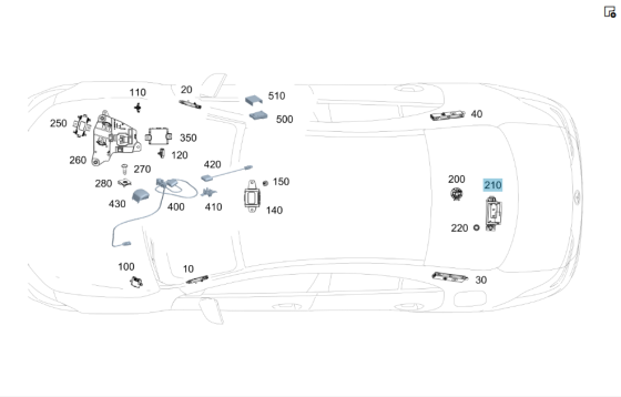 Mercedes-Benz  A1569050902 Антена системи аварійного виклику C-class Estate S205 GLC Coupe C253 GLC X253 E-class S213 CLS Shooting Brake X218 ML/GLE W Одесса