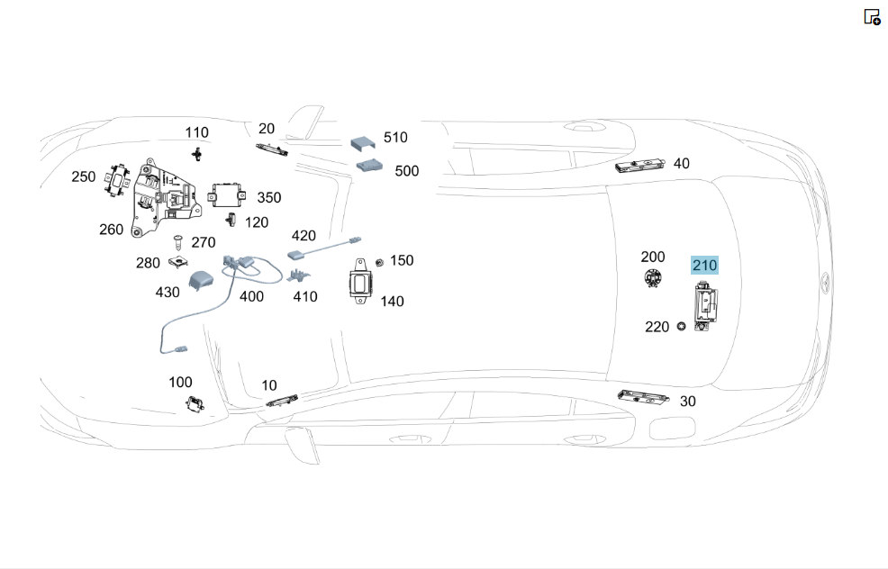 Mercedes-Benz  A1569050902 Антена системи аварійного виклику C-class Estate S205 GLC Coupe C253 GLC X253 E-class S213 CLS Shooting Brake X218 ML/GLE W Одеса - фото 2