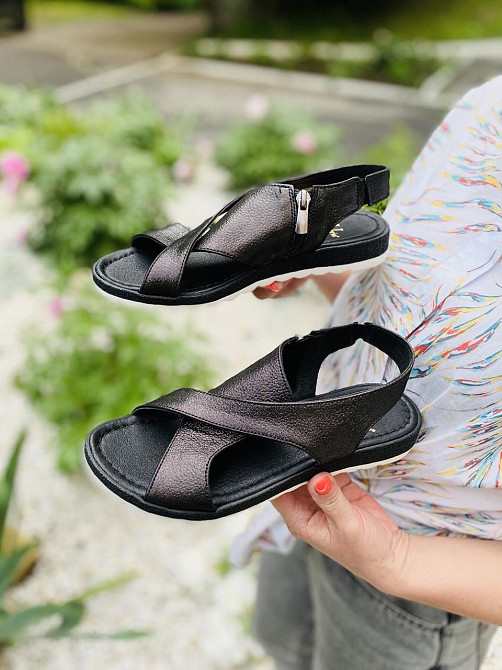 VIKTTORIO Босоніжки жіночі VIKTTORIO Лена чорні (літо, шкіра натуральна) (3682) Коломыя - изображение 8