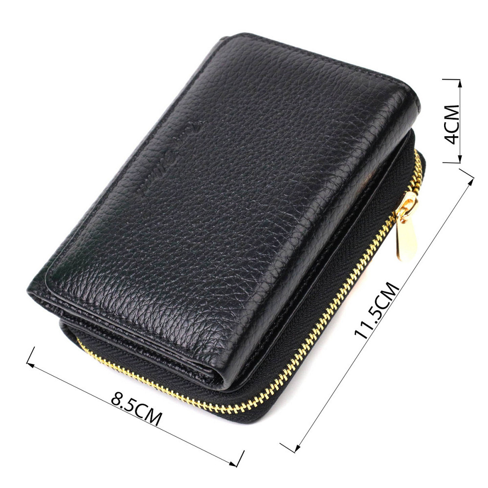 Женское портмоне в три сложения из натуральной кожи Tony Bellucci 22024 Черный Киев - изображение 3