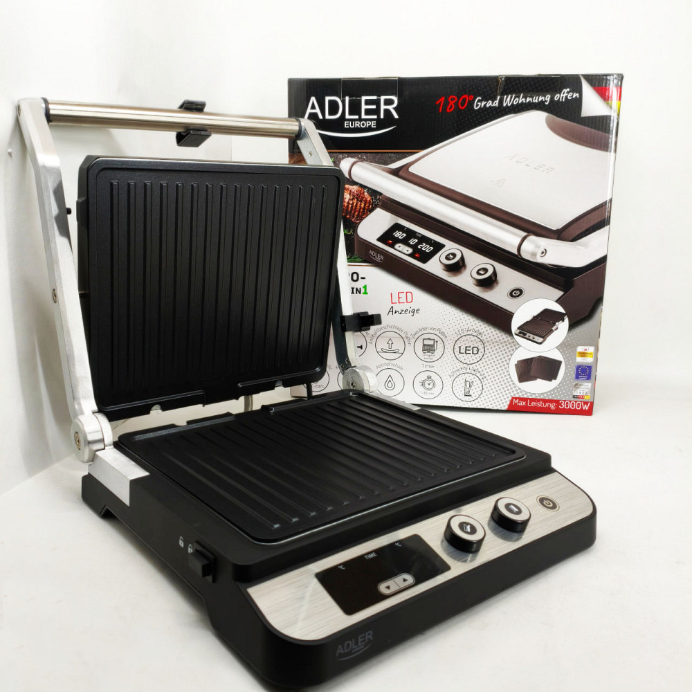 Кухонний гриль для м'яса, Сендвічниця з антипригарними панелями, Гриль контактний побутовий PJ-22 Львів - фото 3