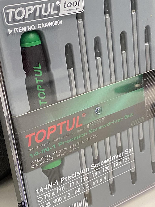 Набір викруток для точних робіт 14 в 1 TOPTUL (T5-T20,PH,SL) GAAW0804 Чернігів - фото 4