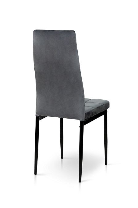 Стілець Айс, чорний/велюр темно-сірий Киев - изображение 5