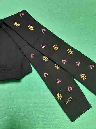 Теплые леггинсы детские - длина от низа попы к пятке 50см, 82%хлопок, 15%спандекс, 3%эластан Київ