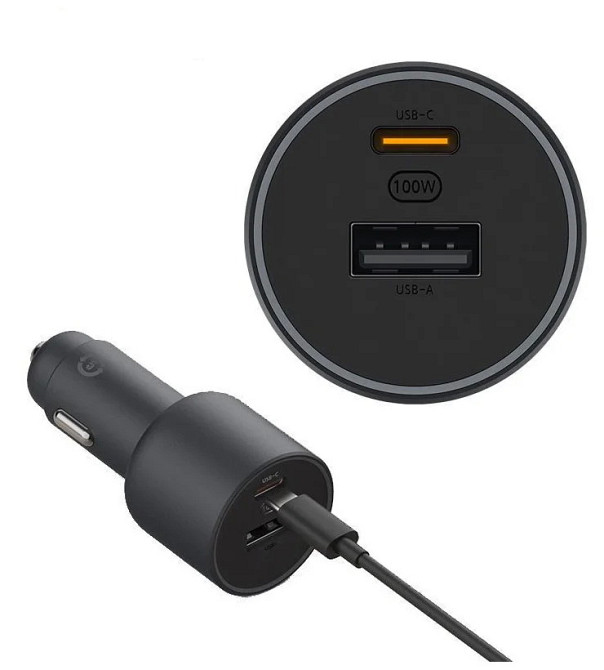 Автомобільний зарядний пристрій Xiaomi Car Charger 100W CC07ZM, BHR4460CN (Чорний, Type-C + USB) Миколаїв - фото 6