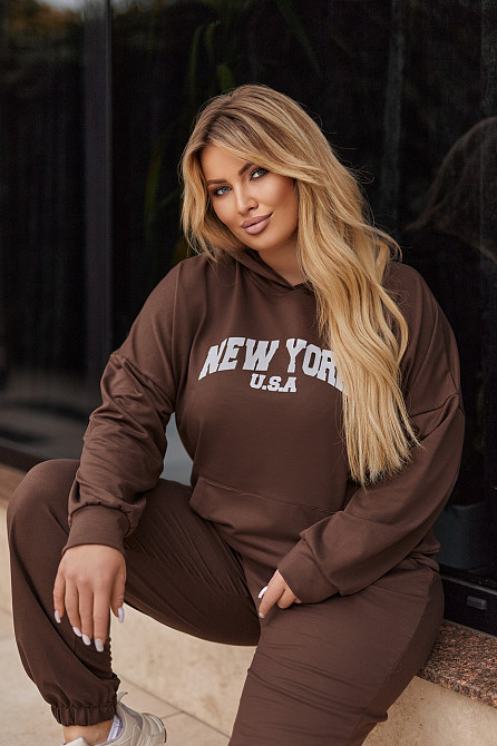 Жіночий трикотажний спортивний костюм "America" | Батал | Розпродаж моделі Київ - фото 3