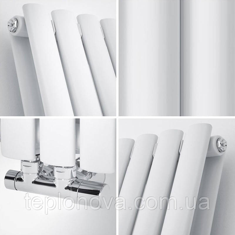 Дизайнерский радиатор 1800/354 (мм) белый мат IDEALE ADELE (универсальное подключение) 12 6/1800/354 Черновцы - изображение 2