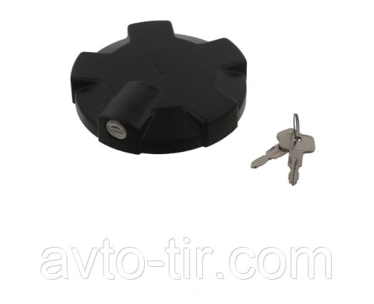 Кришка бака палітрного (пластик) RVI, DAF, VOLVO 80 мм. (З ключем) Луцьк - фото 1