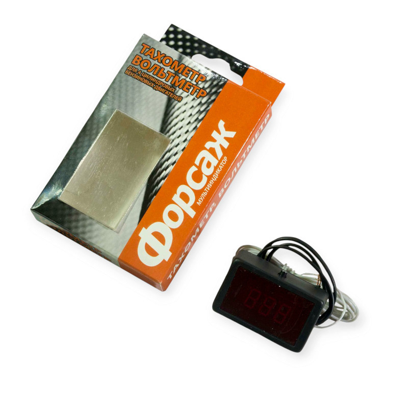 Вольтметр-тахометр с дисплеем и проводом 12В Мукачево - изображение 1
