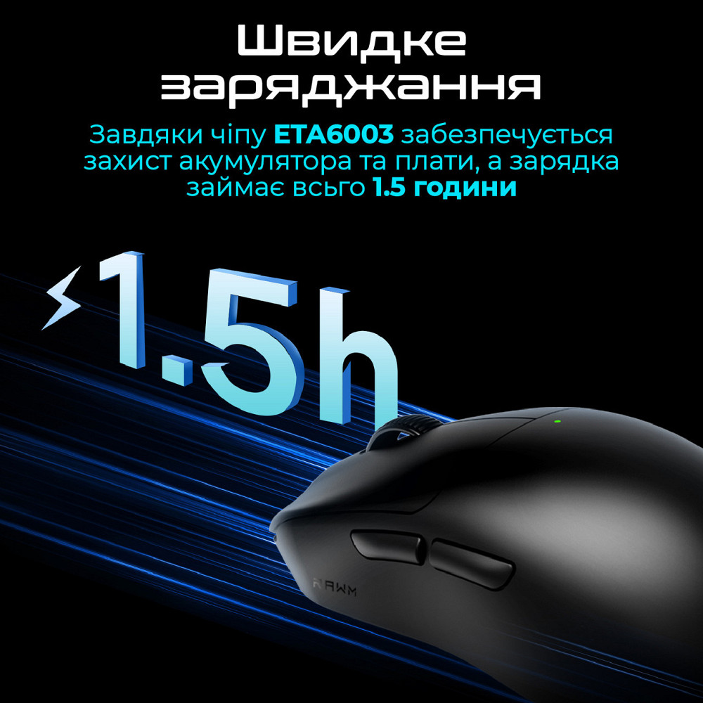 Миша бездротова RAWM ES21 White ( 15049 ) Харьков - изображение 4