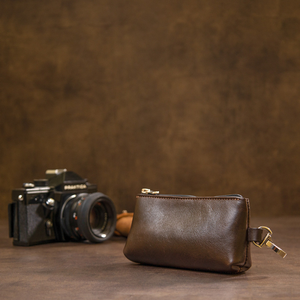 Шкіряна ключниця GRANDE PELLE 11381 Коричневий Київ - фото 2