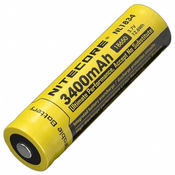 Акумулятор 18650 Nitecore NL1834 3400mAh 3.7V Li-Ion (Жовтий) Вінниця