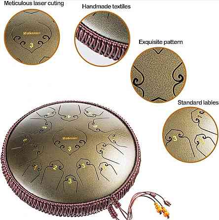 Глюкофон 15 нот бронзовий 14 дюймів — зручна сум. Харків