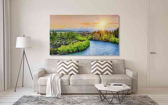 Картина холст в гостиную / спальню  Захід сонця   MLP_115 90х180см Киев