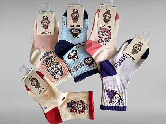 Шкарпетки дитячі в наборі з 5 шт. Labubu. Розмір за віком 2-4 Київ