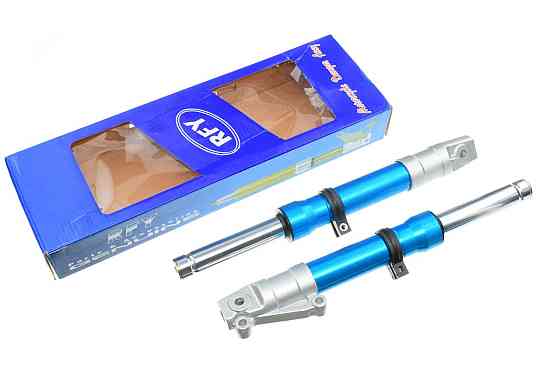 Пір'я вилки скутер Хонда Діо (дискове гальмо, гідравлічні) (сині) Мукачево