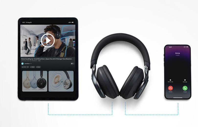 Bluetooth-гарнітура Anker SoundCore Space One Black (A3035G11) ( Чорний ) Харьков - изображение 6
