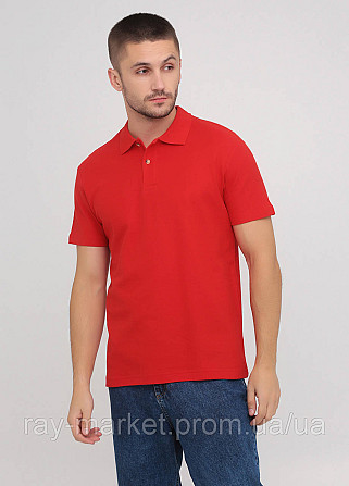 Поло базове Stedman Polo чоловіче червоне (ST3000-SRE) XL Київ - фото 1